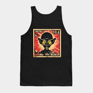 Vintage Japanese Alien UFO | Cool Japanese Sci-Fi Horror #4 Tank Top